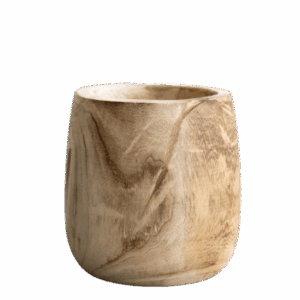 Pot - Hout lichtbruin - Pia pot - M - H25 W23